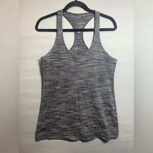Lululemon‎ Racerback Tank Top Gray Stripe, Est Women’s 6 (no size tag)